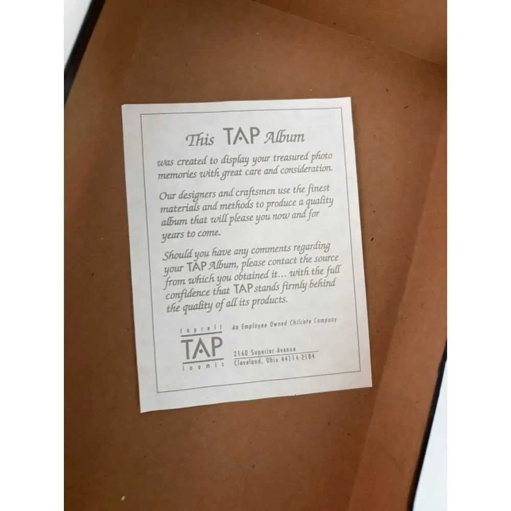 TAP EWPBXL-35-2   120 4x5 photograph photo album